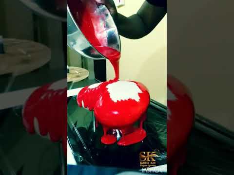 red velvet mirror glaze