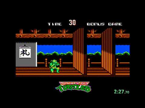 Teenage Mutant Ninja Turtles: Tournament Fighters NES - Mikey Speedrun 5:37