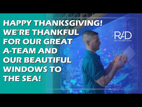 HAPPY THANKSGIVING TO EVERYONE. THANK YOU FOR AN AMAZING 2024 WORKING WITH THE AQUARIUM A-TEAM!