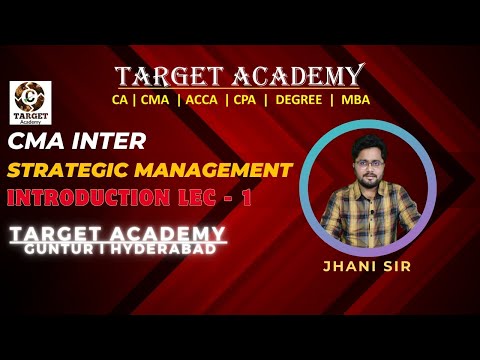 1.CA/CMA_INTER_G2_NEW_BATCH_MAY_24_SM_INTRODUCTION_LEC-1_BY_JHANI_SIR #ca #cainter #cmainter #cmausa