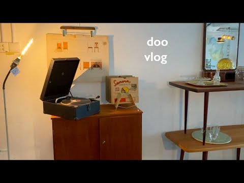 [doo vlog] Weekday simple breakfast | Vintage Scandinavian furniture shop - Möbler | 简单早餐｜北欧中古家具店