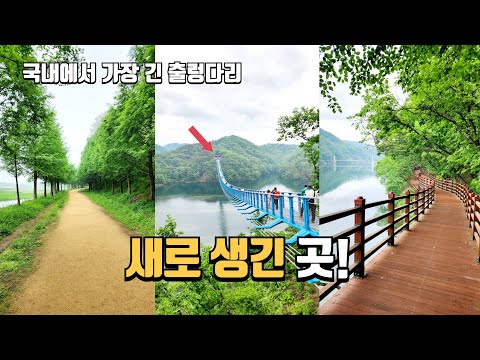 새로 생긴 곳! 국내 최장 출렁다리 개통 | 무료로 즐기는 호수 둘레길 트래킹 코스 | 1km 메타세콰이어길 | 당일치기 여행 | 국내여행