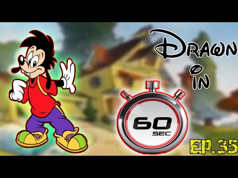 How I Draw Max Goof in 60 Seconds