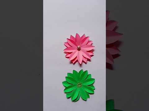 DIY Paper Flower making idea #paperflower #createwonderfulcrafts #shorts