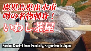 【出水グルメ】たかが鰯ではなかった！「いわし茶屋」【 Sardine Sashimi from Izumi city in Japan】