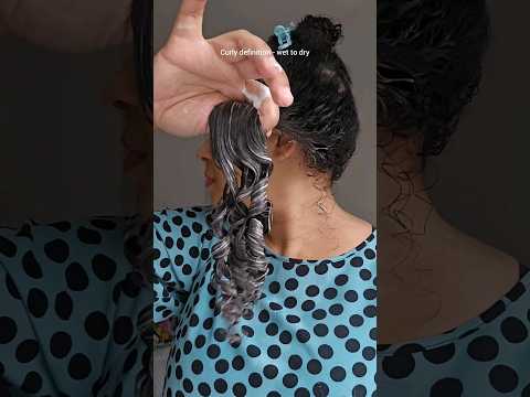 Wet (curly) to Dry (very curls) by brush styling #curlyhair #curlyhairjourney #beforeandafter #curly