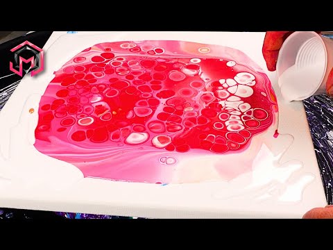 🔥 RED HOT ☀️ Summer Vibes - Acrylic Pouring and Fluid Art for Therapy