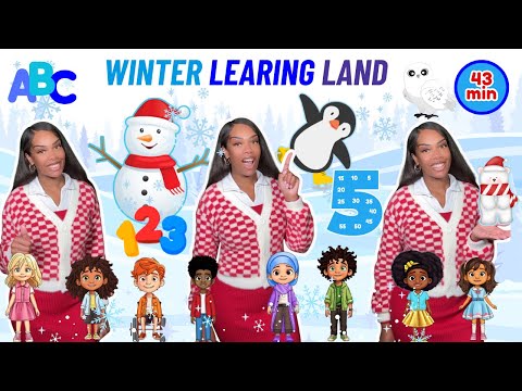 Winter Learning with Ms Houston| Days of the Week, Months of The Year, Shapes, Colors, Phonics