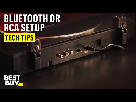 Set Up Bluetooth or RCA on the Victrola Automatic Turntable – Tech Tips from Best Buy