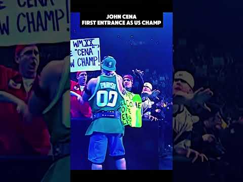 JOHN CENA FIRST ENTRANCE AS WWE US CHAMPION #wwe