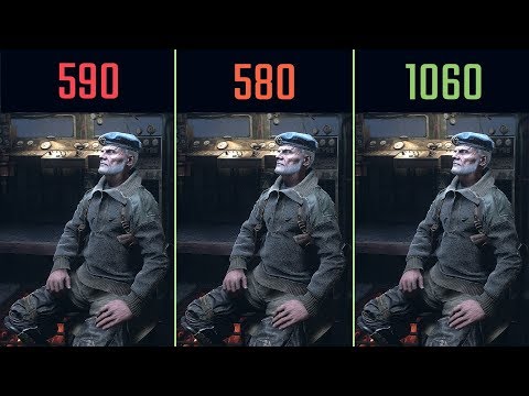 RX 590 vs. RX 580 vs. GTX 1060 6GB Metro Exodus