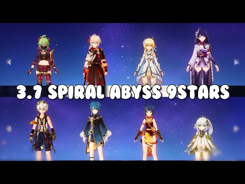 Genshin Impact 3.7 Spiral Abyss 9stars || raiden aggravate, nahida national