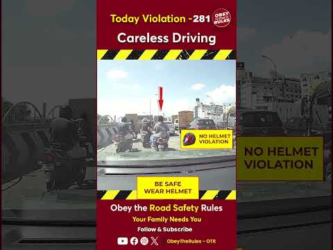 TODAY VIOLATION-281 Careless Driving #otr #chennaitrafficpolice #obeytherules