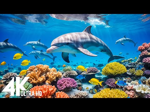 Ocean 4K - Sea Animals for Relaxation, Beautiful Coral Reef Fish in Aquarium(4K Video Ultra HD) #15