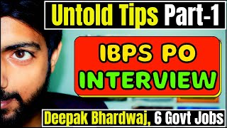 10 UNTOLD IBPS PO Interview Tips #ibpspointerview