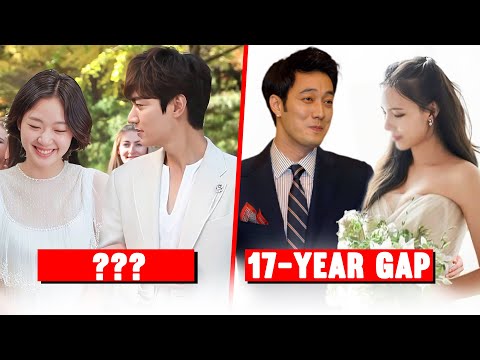 Top 10 Famous Korean Actors Who Married Younger Women! 2024