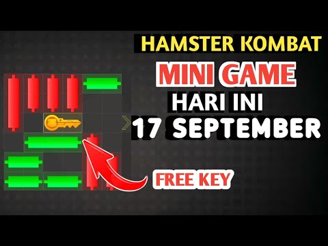 HAMSTER KOMBAT MINI GAME HARI INI 17 SEPTEMBER 2024 | MINI GAME HAMSTER | DAILY CIPHER CODE