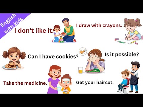 Speak English With Kids | Spoken English for kids | Daily use English sentences