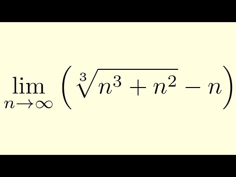 A Limit With A Cube Root