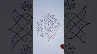 very easy and beautiful simple🌺🌺🌺🌺 rangoli #viralrangoli #sampradhayamuggulu #shorts