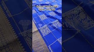 Kalyani Mysore Silk Saree | 11,800 | 10% Discount | Atharva Store #puremysoresilksarees