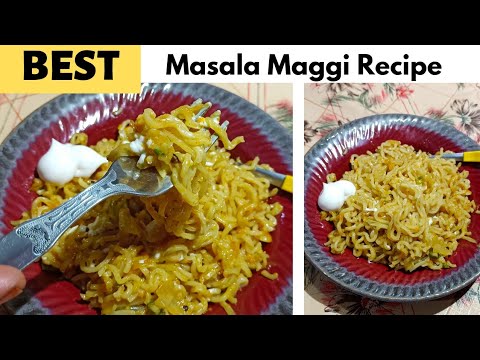 Spicy Maggi Masala Recipe -Chinese Maggi -Dry Maggi recipe- Street Style Maggi Masala-Best Maggi