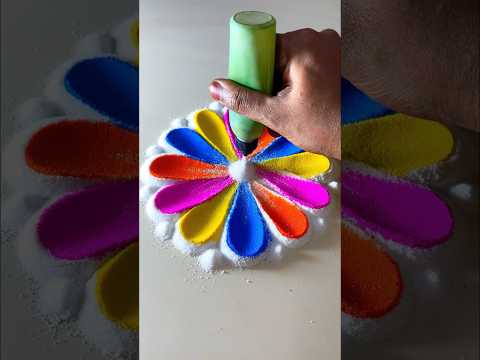 Rangoli designs for beginners #rangoli#rangolidesigns #rangoliforbeginners #shorts