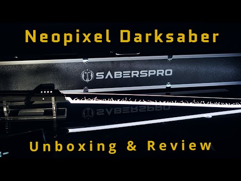 Neopixel DarkSaber by Saberspro! | Unboxing & Review | The Mandalorian