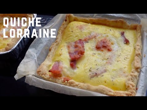 How to make Easy Quiche Lorraine in mini skillet | スキレットで作るキッシュ・ロレーヌの作り方