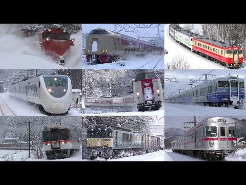 【雪に負けるな】雪と鉄道走行動画集