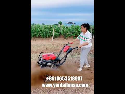 Power tiller with weeding wheel powered gasoline engine optional accessories