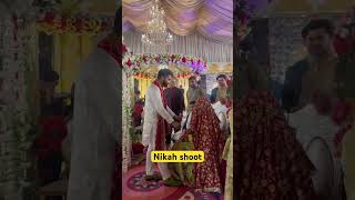 Beautiful couple nikah shoot #fypage #wedding #photography #viralvideo