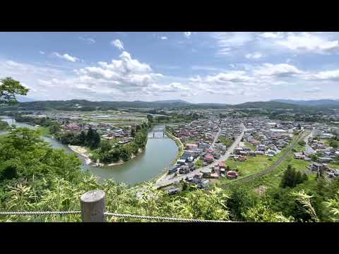 山形県大江町日本一公園からの景観