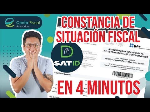 Descargar mi CONSTANCIA de SITUACION FISCAL SAT ID en 4 MINUTOS🔥