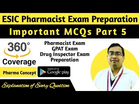 ESIC Pharmacist Exam Preparation | Important MCQs Part 5 | Ram Prakash Prajapat Sir