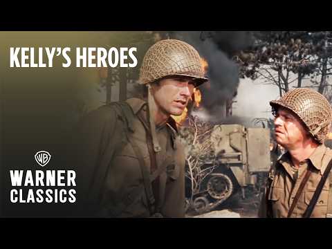 Kelly's Heroes | Oddball's Sherman Tanks Show Up | Warner Classics