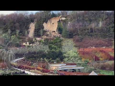 Flooding and landslips at the Eden Project