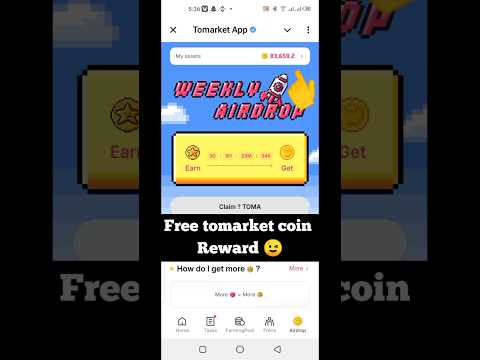 Tomarket tokens rewards then withdraw #airdrop #crypto #tomarket