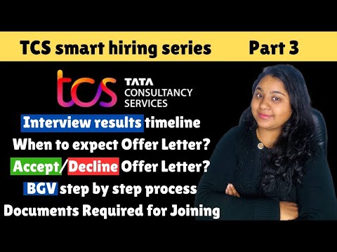 TCS Smart Hiring Series|TCS Background Verification Process+TCS offer letter|Part 3