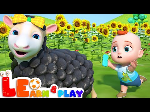 Baa Baa Black Sheep | Animals for Kids | Learning Videos for Kids | Learn & Play with Leo