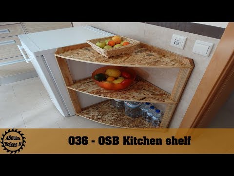 OSB Kitchen shelf