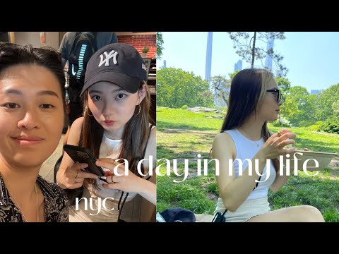 【NYC VLOG 】ニューヨークでの最高の休日の過ごし方　picnic at central park, studying at the public hotel, etc