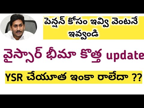 వైస్సార్ చేయూత || YSR భీమా 2021 || YSR pension update 2021 || AP CM JAGAN ||