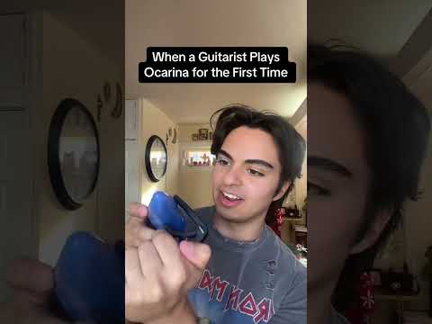 When a GUITARIST plays OCARINA for the FIRST TIME 🤗