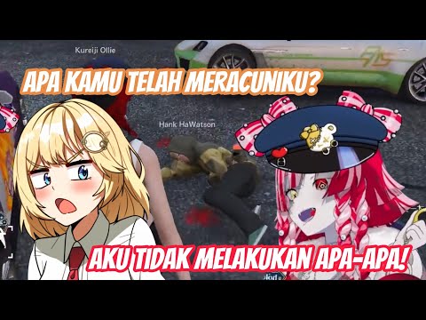 Ame tiba-tiba Tumbang dan nuduh Ollie sebagai pelakunya [HololiveSubIndo] #holoGTA