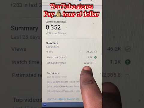 how to earn money online | Revenue from YouTube store #youtubeshorts #earnmoneyonline #youtubers