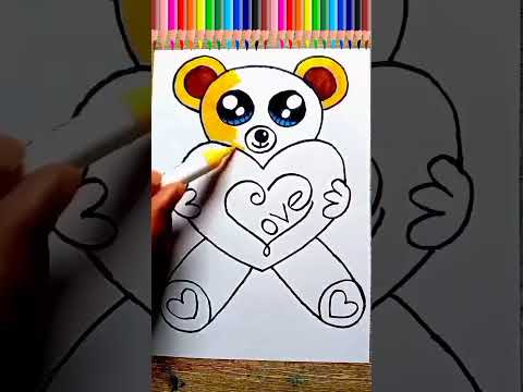 teddy bear drawing#shorts#teddybear#shortvideo#drawing#viralshorts#youtubeshorts #easyartwithbiplab