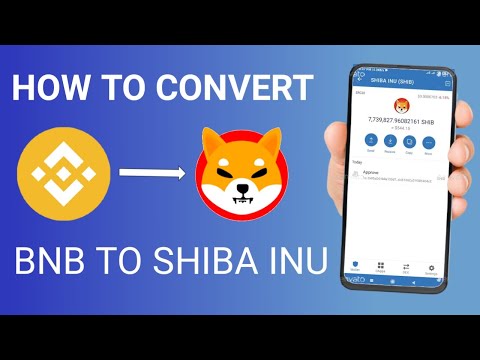 How to convert bnb to shiba inu