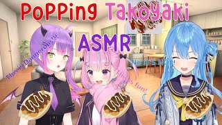 When Takoyaki Party Become Exploding Takoyaki ASMR with StartEnd, Towa Aqua Suisei