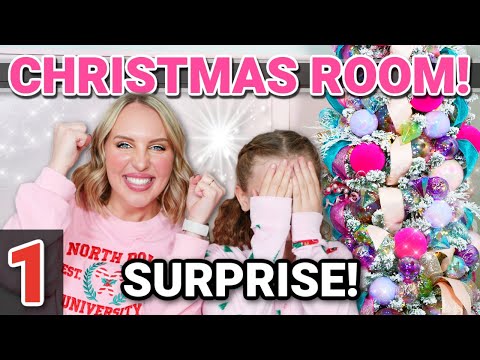 SISTER'S DREAM CHRISTMAS BEDROOM MAKEOVER! 🎄✨